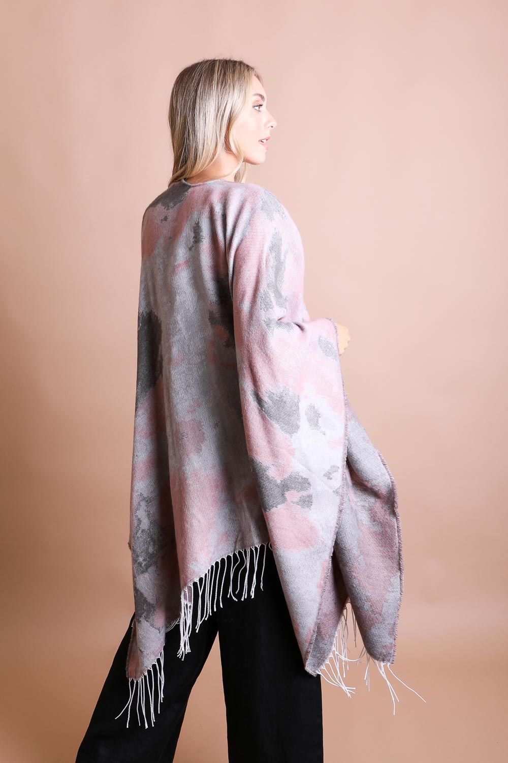 Marble Mirage Ruana Wrap-Soul Flow Apparel
