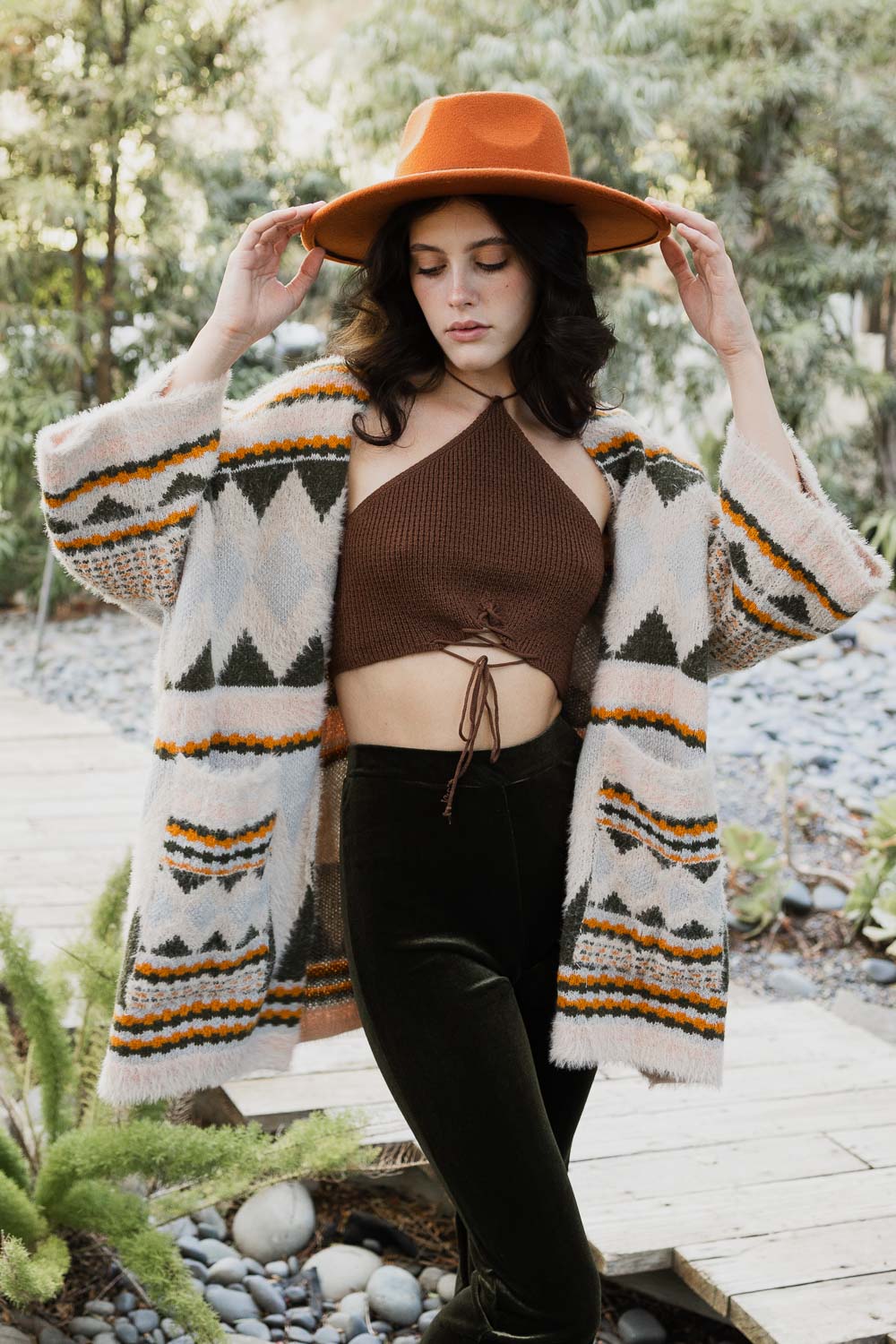 Aztec Dreams Faux Hair Pocket Ruana-Soul Flow Apparel