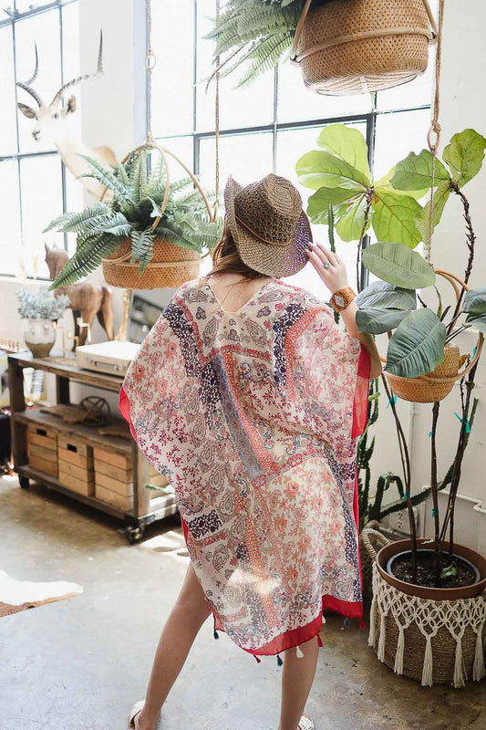 Paisley Floral Patchwork Kimono-Soul Flow Apparel