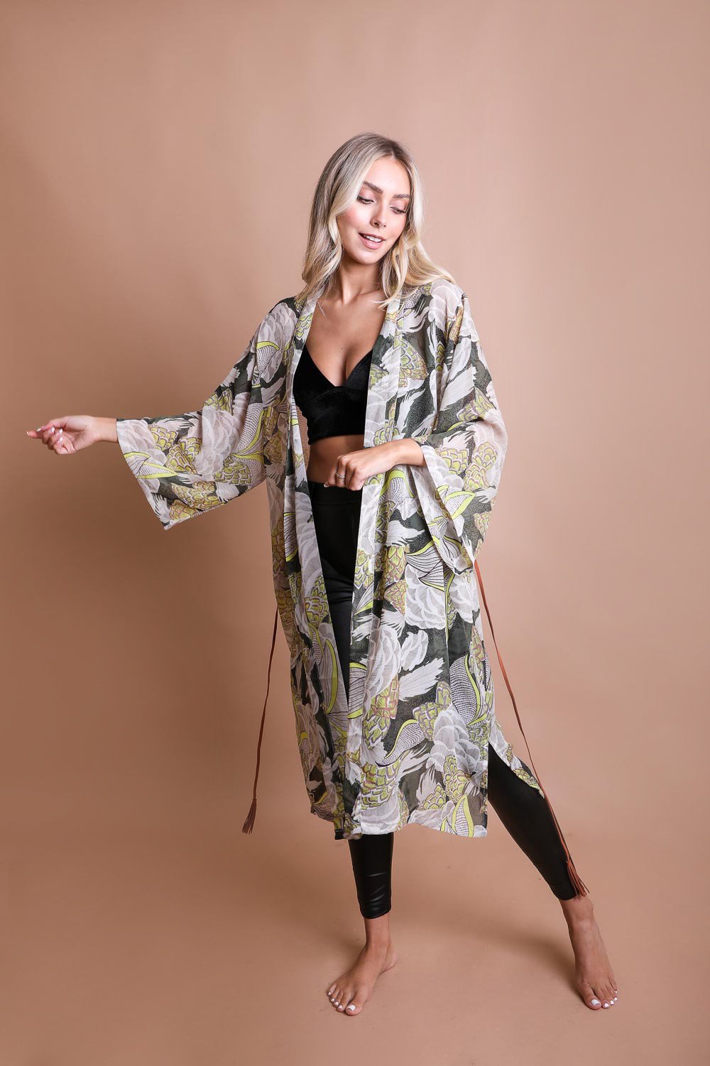 Ikebana Kimono-Soul Flow Apparel