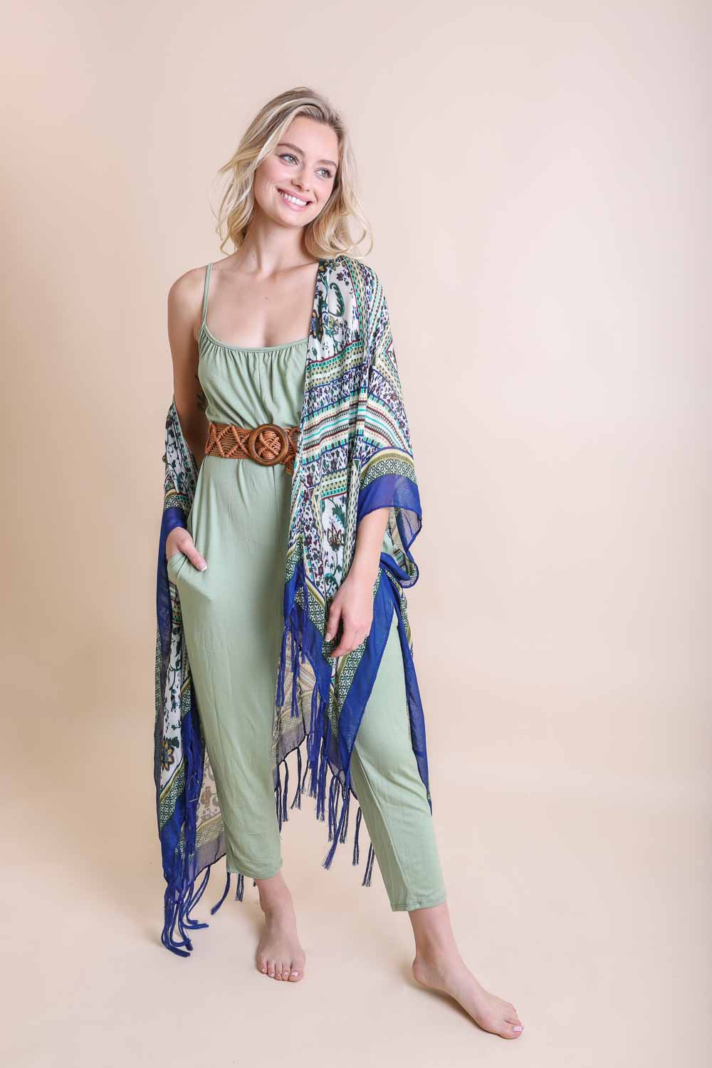 Bohemian Diamond Tassel Kimono-Soul Flow Apparel