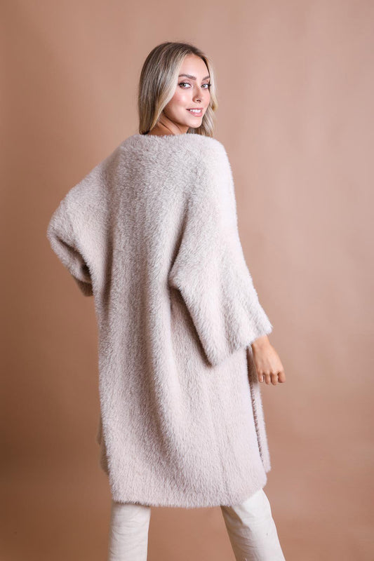 Luxe Mohair Knit Cardigan-Soul Flow Apparel