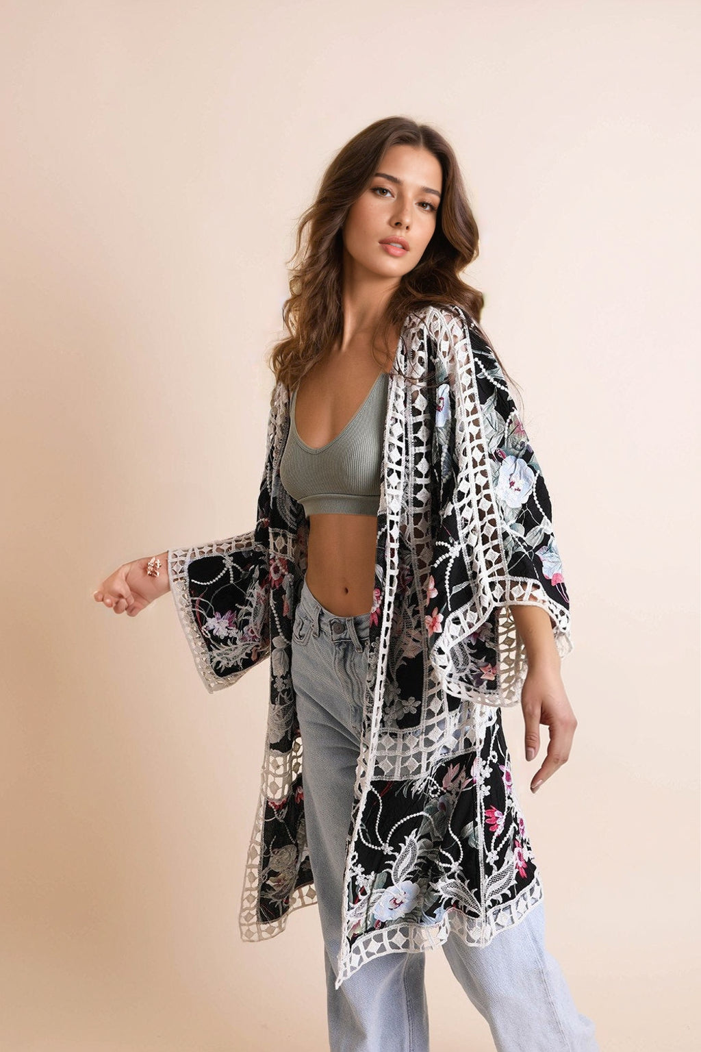 Heirloom Embroidered Kimono-Soul Flow Apparel