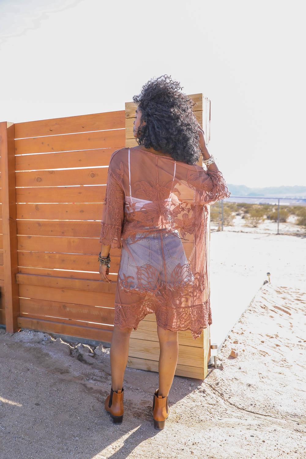 See-Through Lace Kimono-Soul Flow Apparel