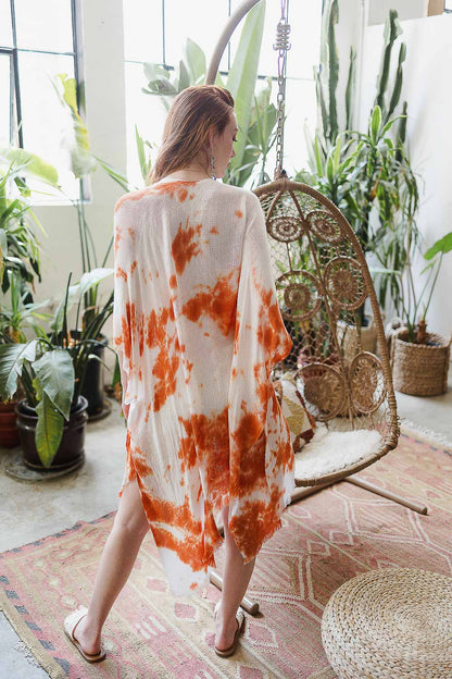 Summer Tie-Dye Kimono-Soul Flow Apparel