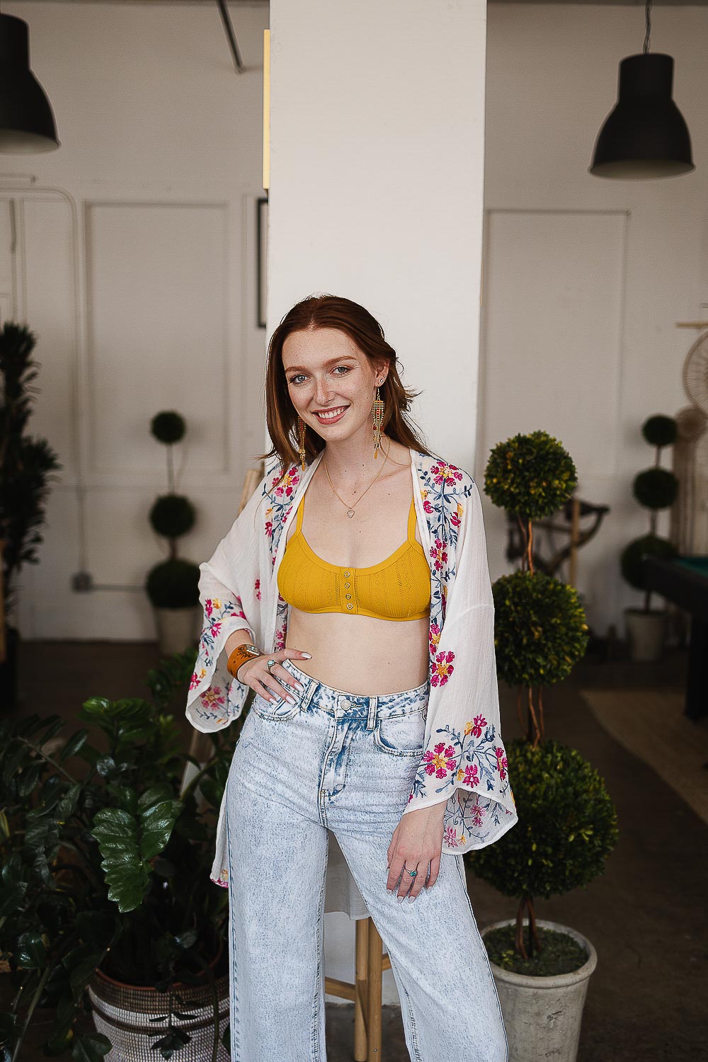 Lightweight Anemone Kimono – Floral Elegance for Any Occasion-Soul Flow Apparel