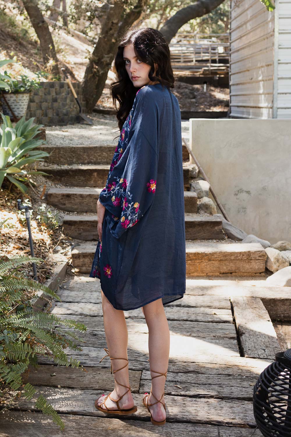 Lightweight Anemone Kimono – Floral Elegance for Any Occasion-Soul Flow Apparel
