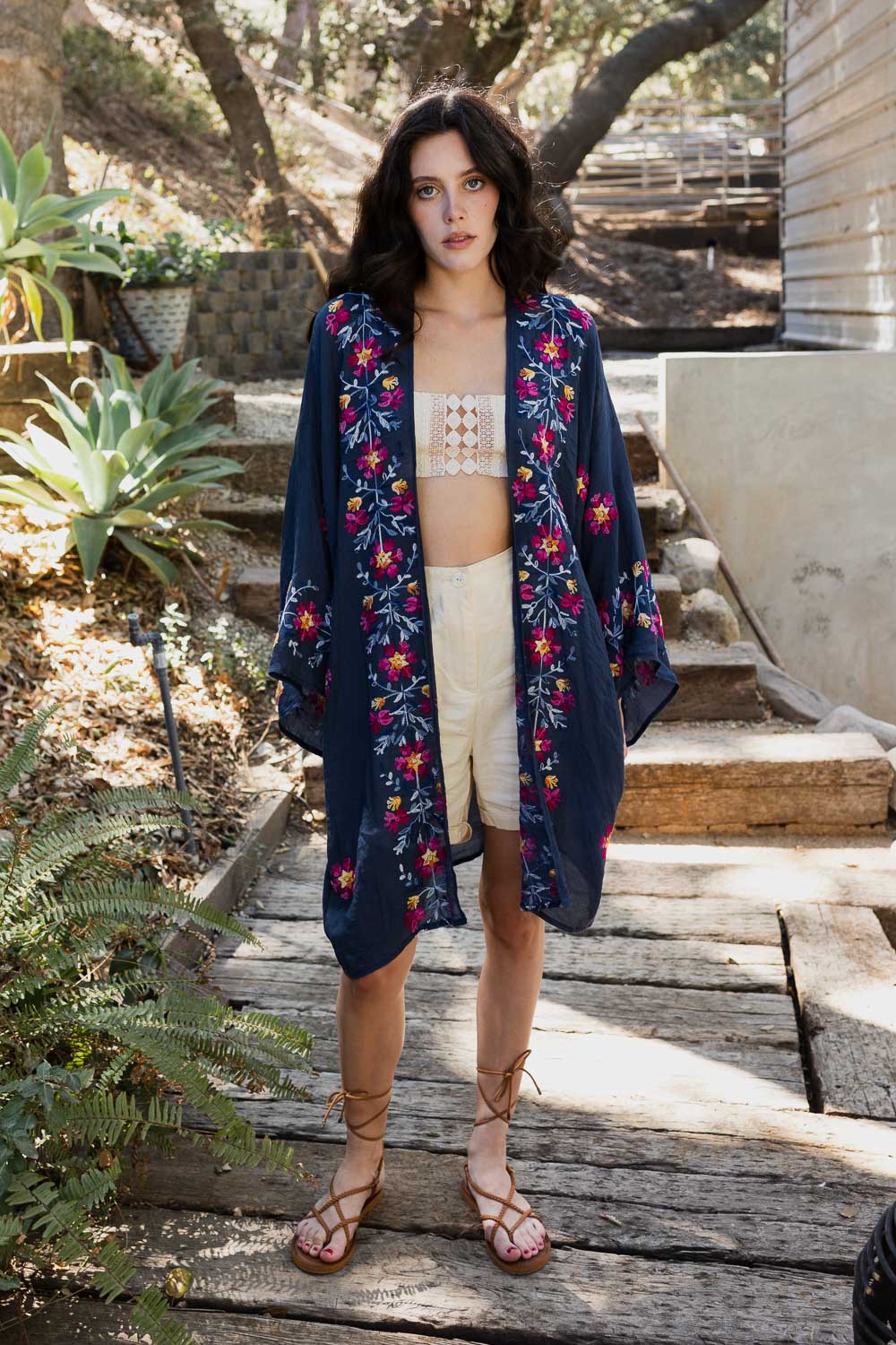 Lightweight Anemone Kimono – Floral Elegance for Any Occasion-Soul Flow Apparel