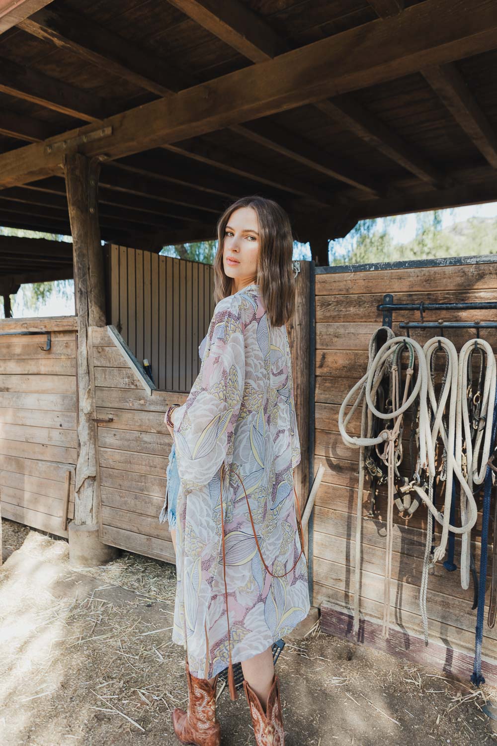 Ikebana Kimono with Belt-Soul Flow Apparel