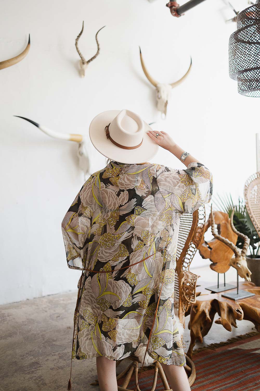 Ikebana Kimono with Belt-Soul Flow Apparel