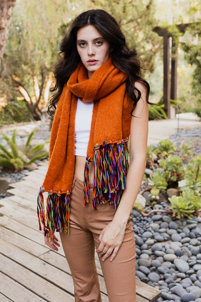 Frayed Bohemian Flow Scarf-Soul Flow Apparel