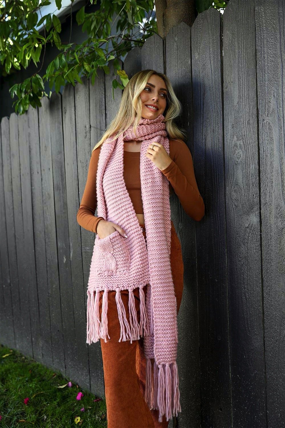 Chunky Oversized Pocket Scarf-Soul Flow Apparel