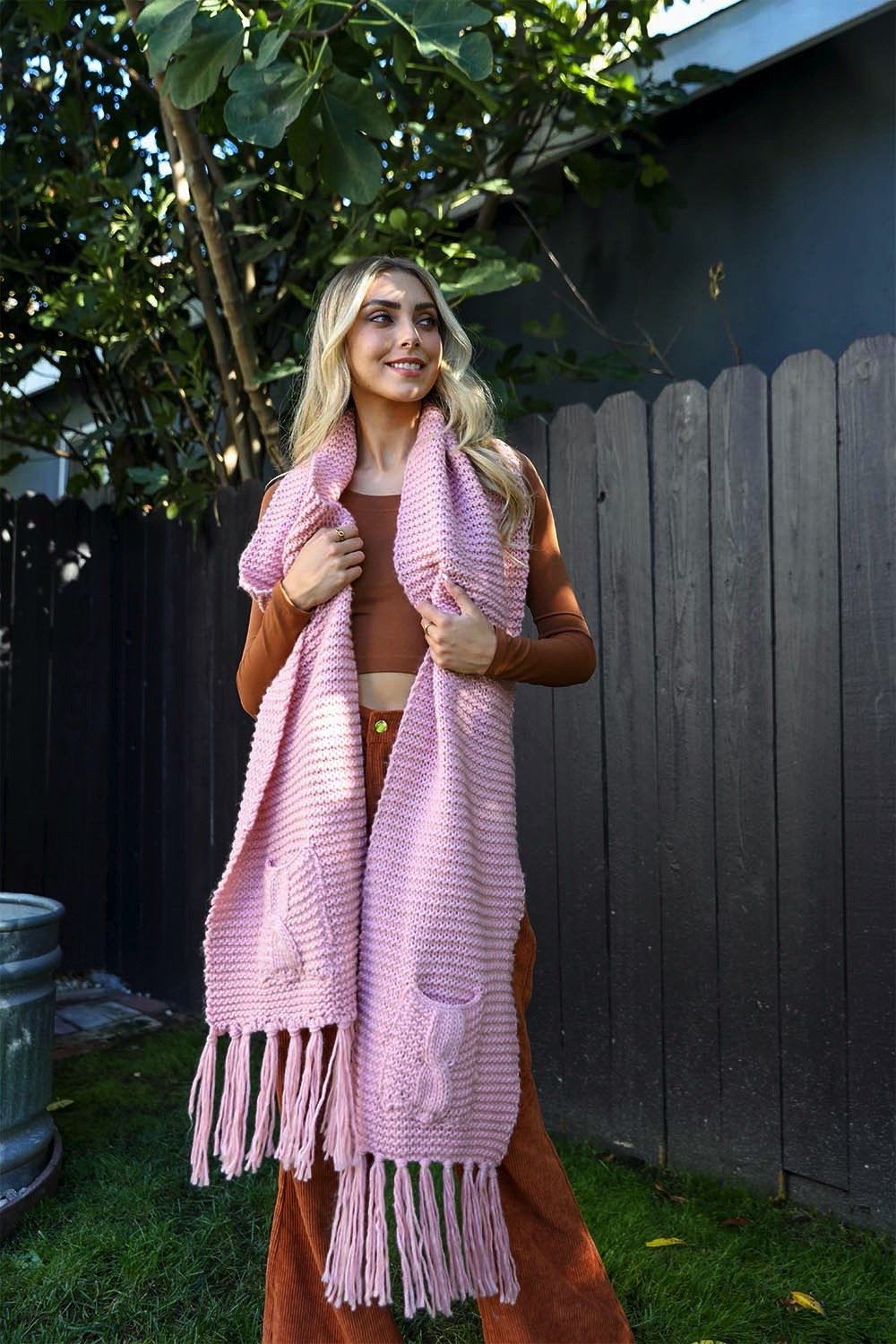 Chunky Oversized Pocket Scarf-Soul Flow Apparel
