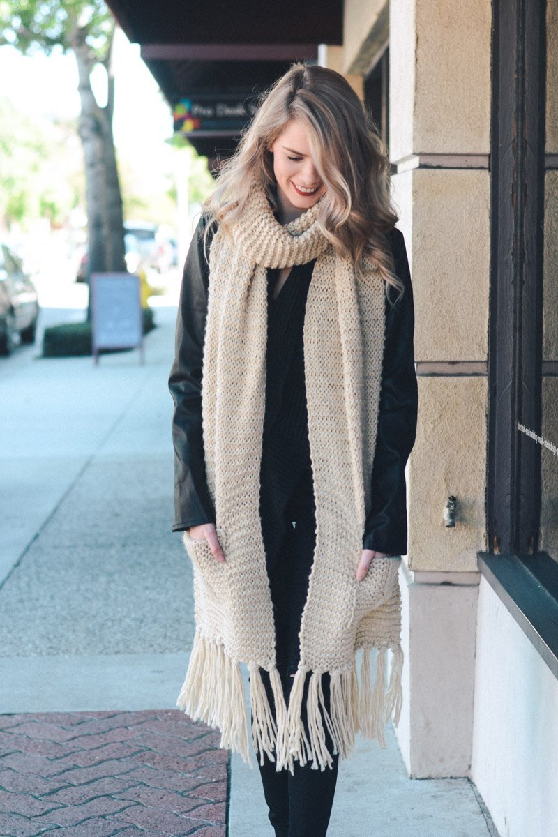 Chunky Oversized Pocket Scarf-Soul Flow Apparel