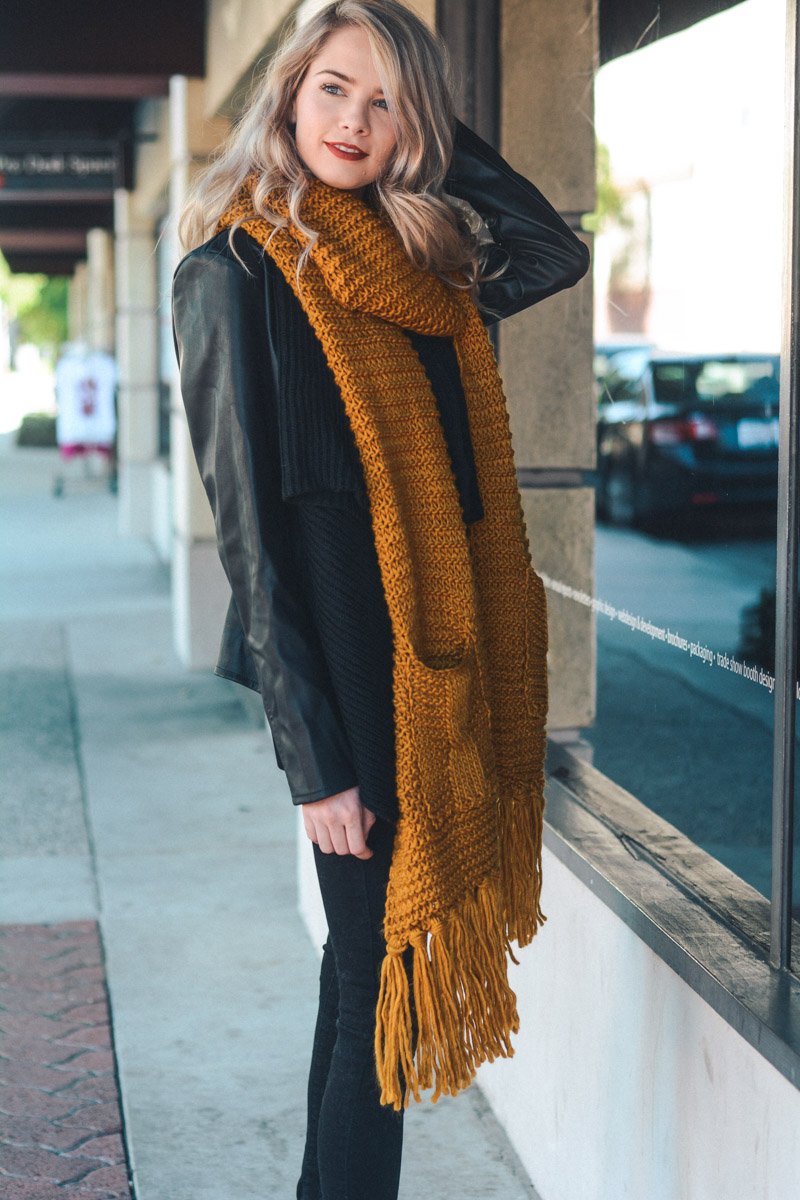 Chunky Oversized Pocket Scarf-Soul Flow Apparel