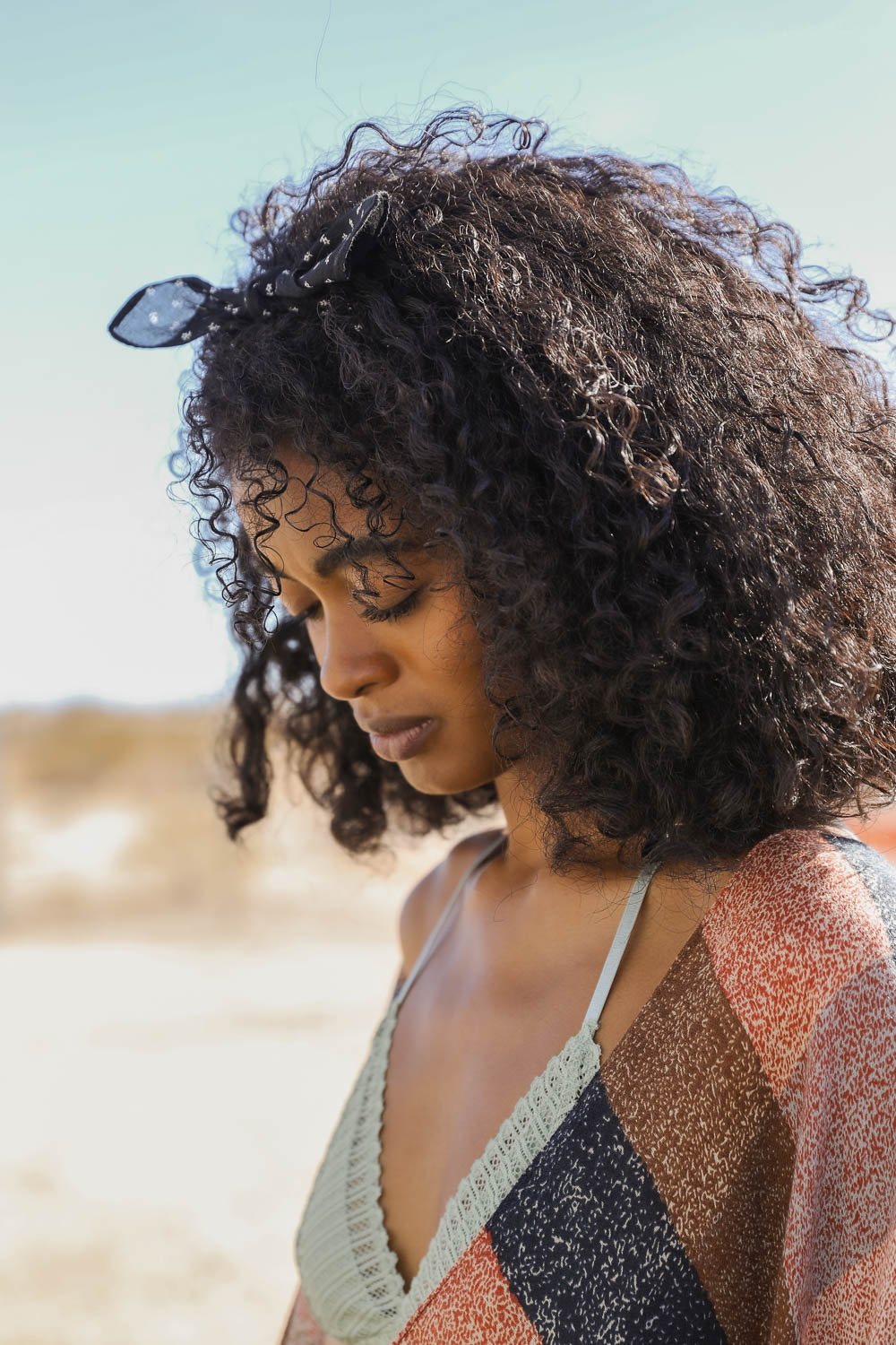 Dotted & Floral Bandana-Soul Flow Apparel
