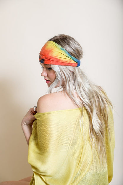 Wide Tie-Dye Headband-Soul Flow Apparel