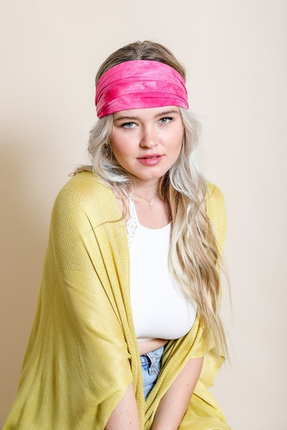 Wide Tie-Dye Headband-Soul Flow Apparel