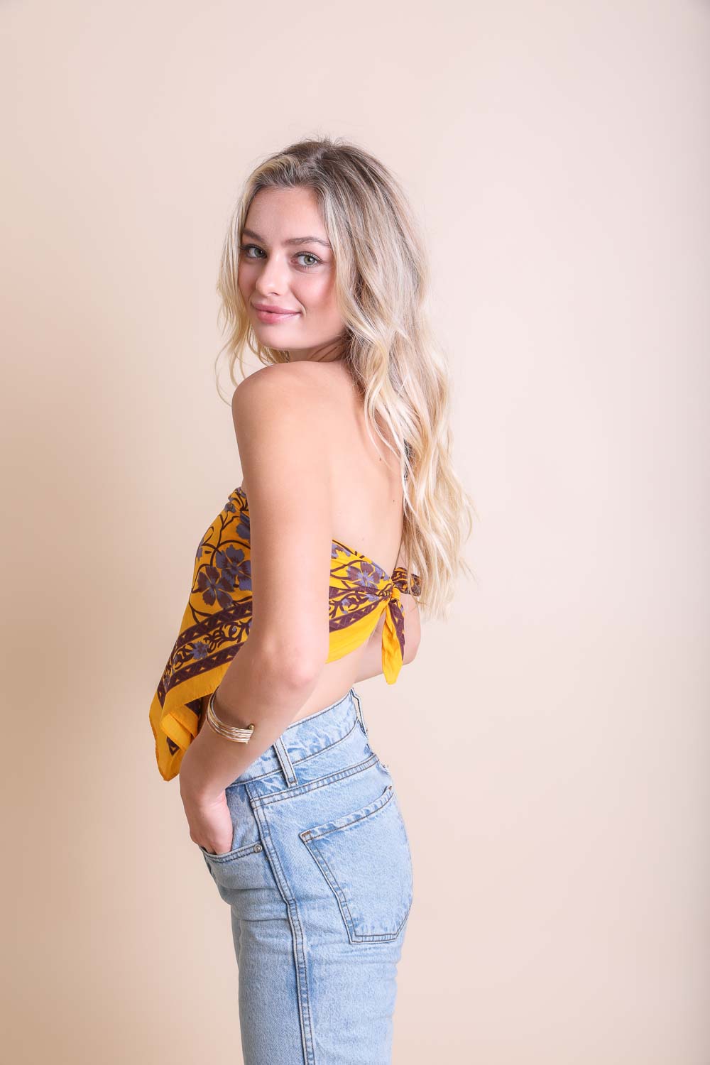 Oversized Floral Anemone Bandana-Soul Flow Apparel