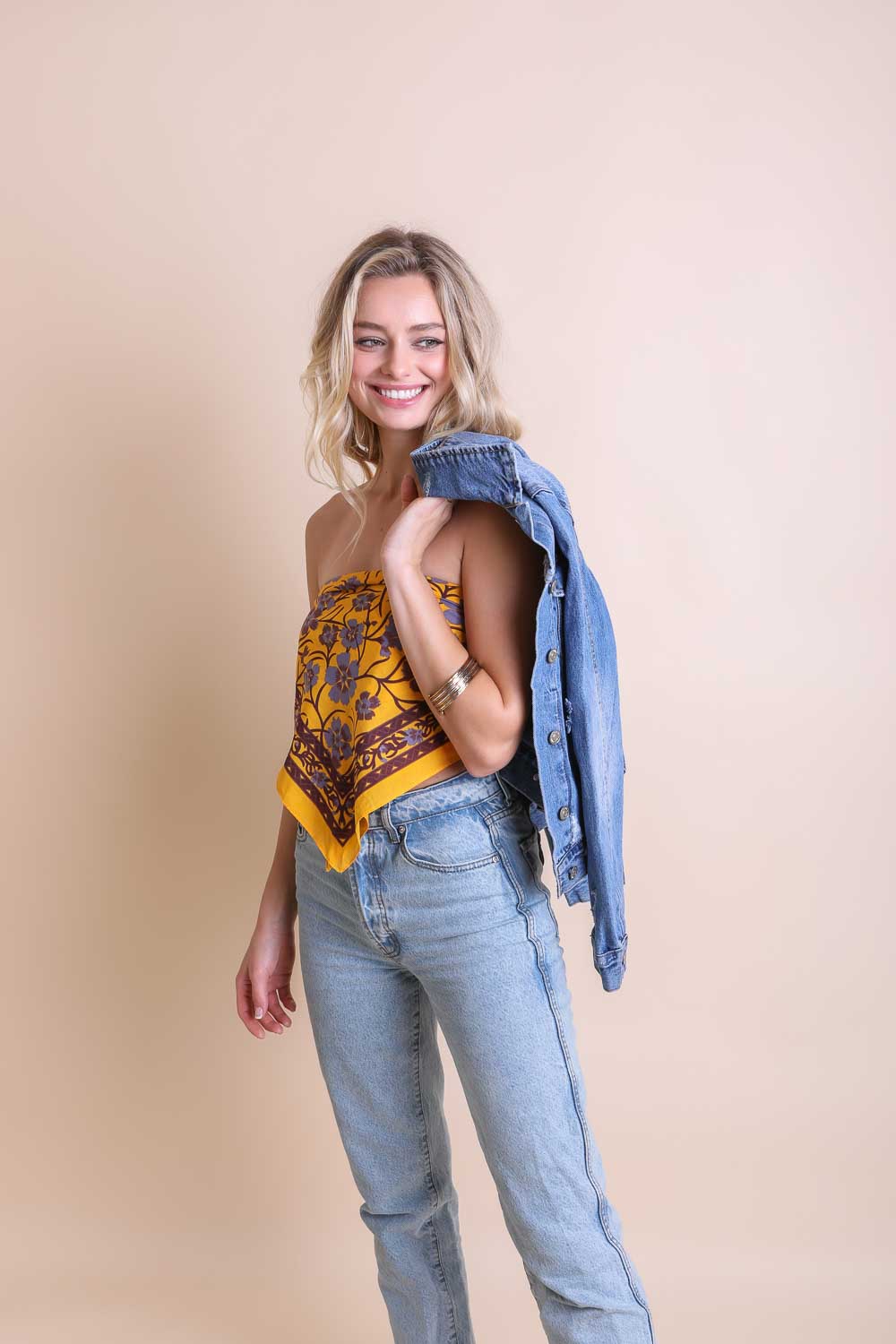 Oversized Floral Anemone Bandana-Soul Flow Apparel