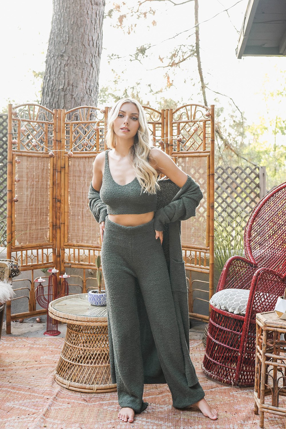 Boucle Lounge Pants-Soul Flow Apparel