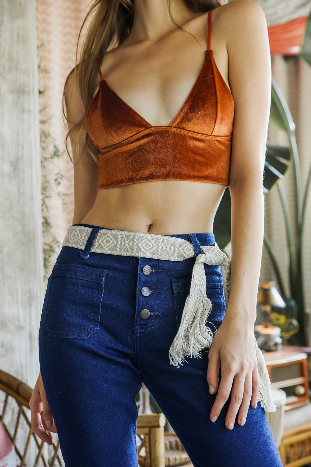Aztec Waist Tie Belt-Soul Flow Apparel