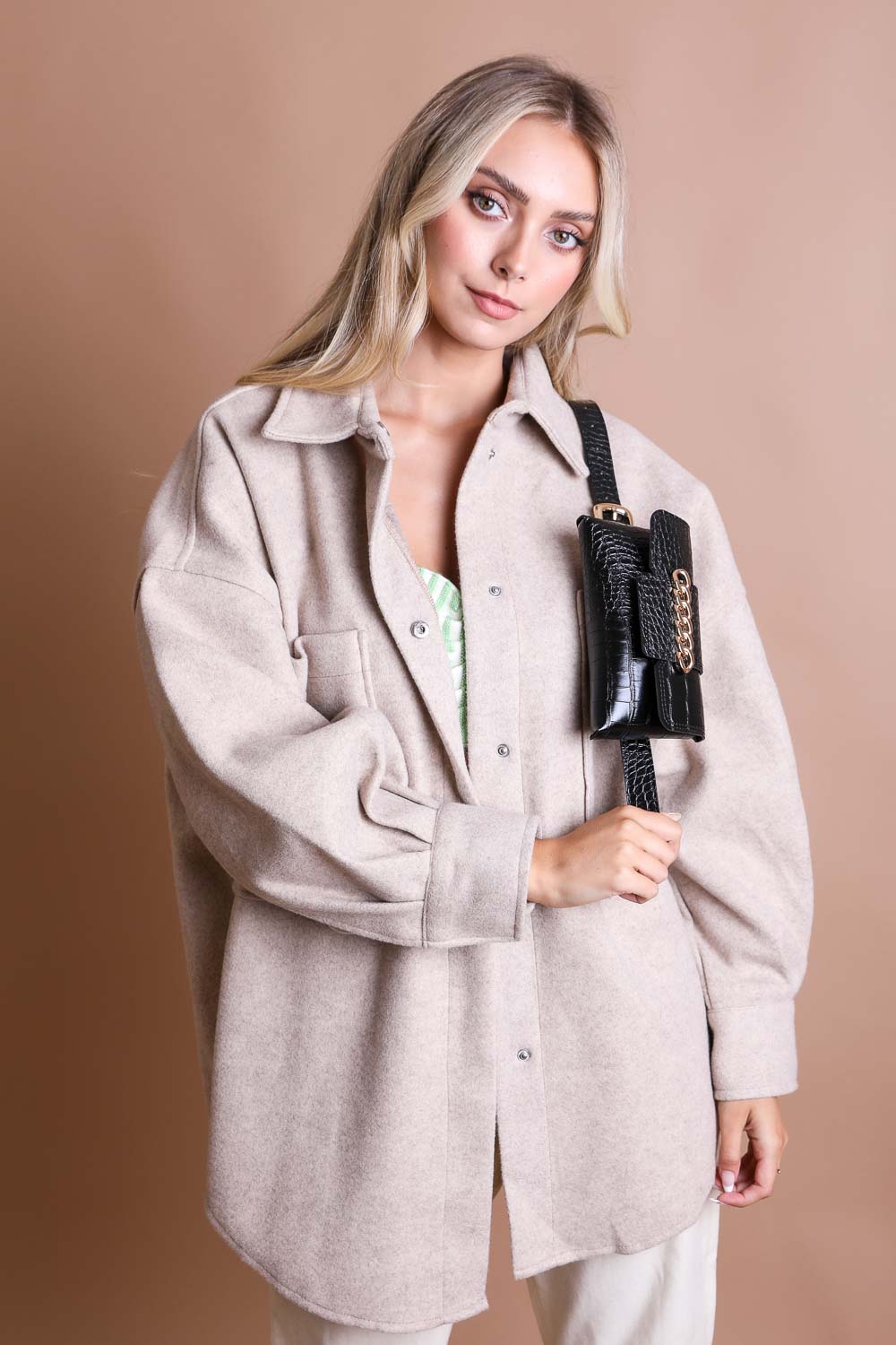 Wide Clutch Chain Belt Bag-Soul Flow Apparel