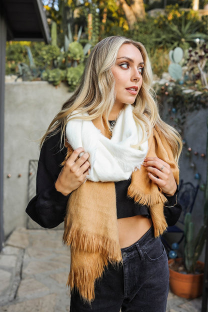Silky Wool Ombre Scarf-Soul Flow Apparel