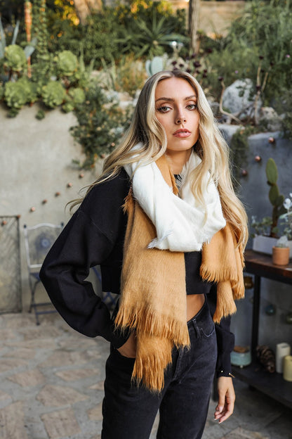 Silky Wool Ombre Scarf-Soul Flow Apparel