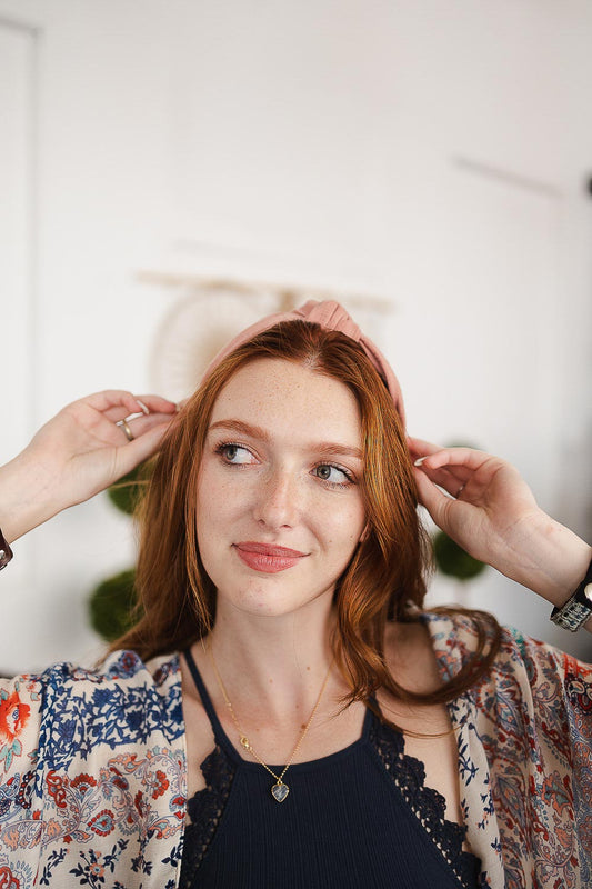 Wide Striped Topknot Headband – Chic and Comfortable-Soul Flow Apparel