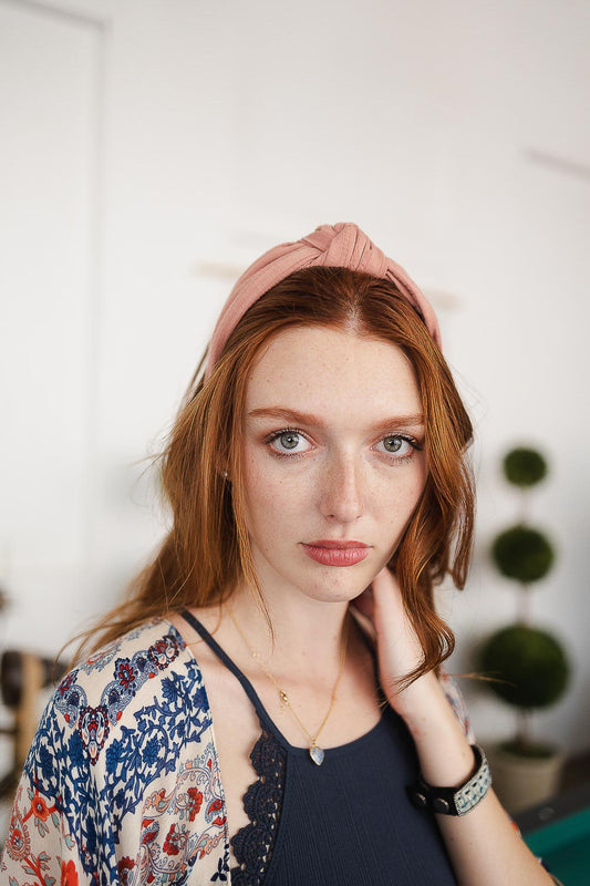 Wide Striped Topknot Headband – Chic and Comfortable-Soul Flow Apparel
