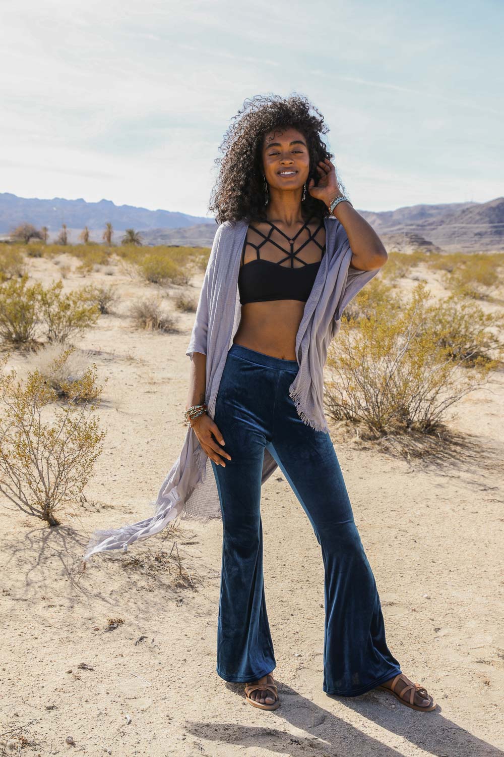 Frayed Trim Kimono-Soul Flow Apparel