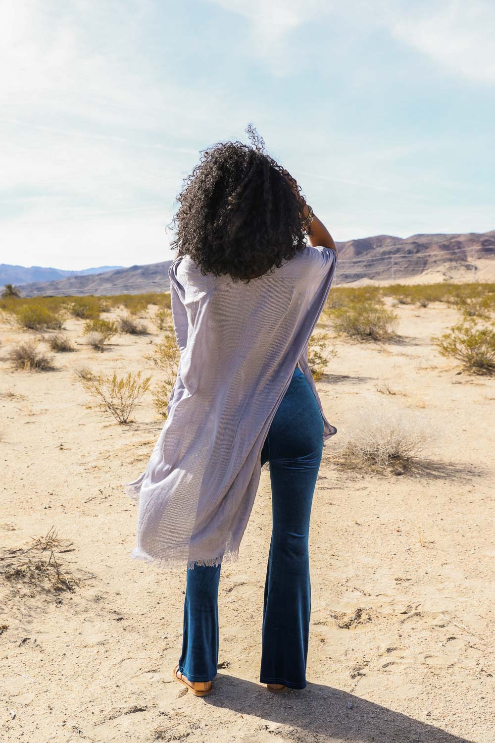 Frayed Trim Kimono-Soul Flow Apparel