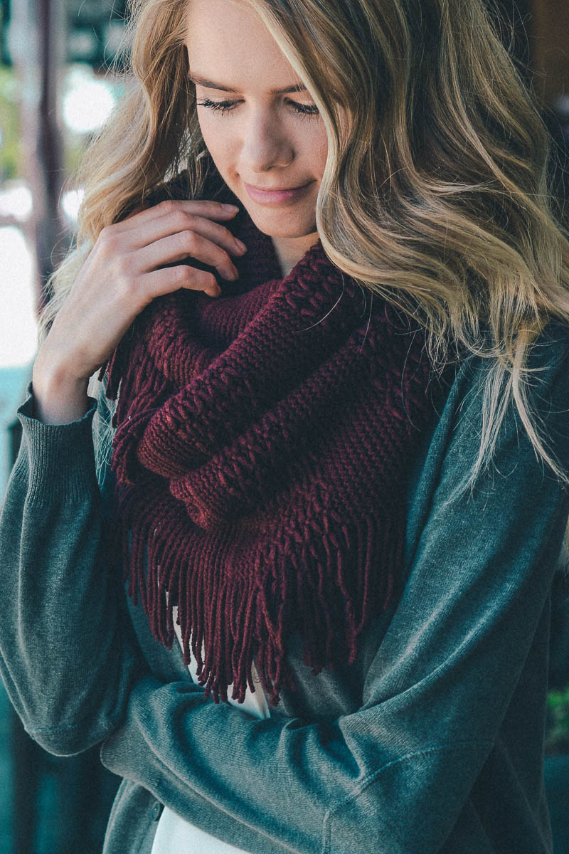 Pointelle Fringe Infinity-Soul Flow Apparel