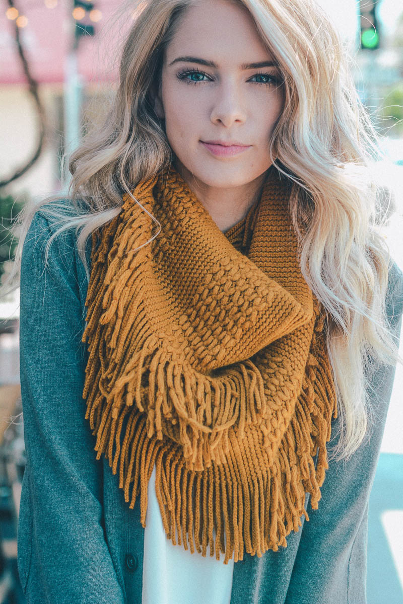 Pointelle Fringe Infinity-Soul Flow Apparel