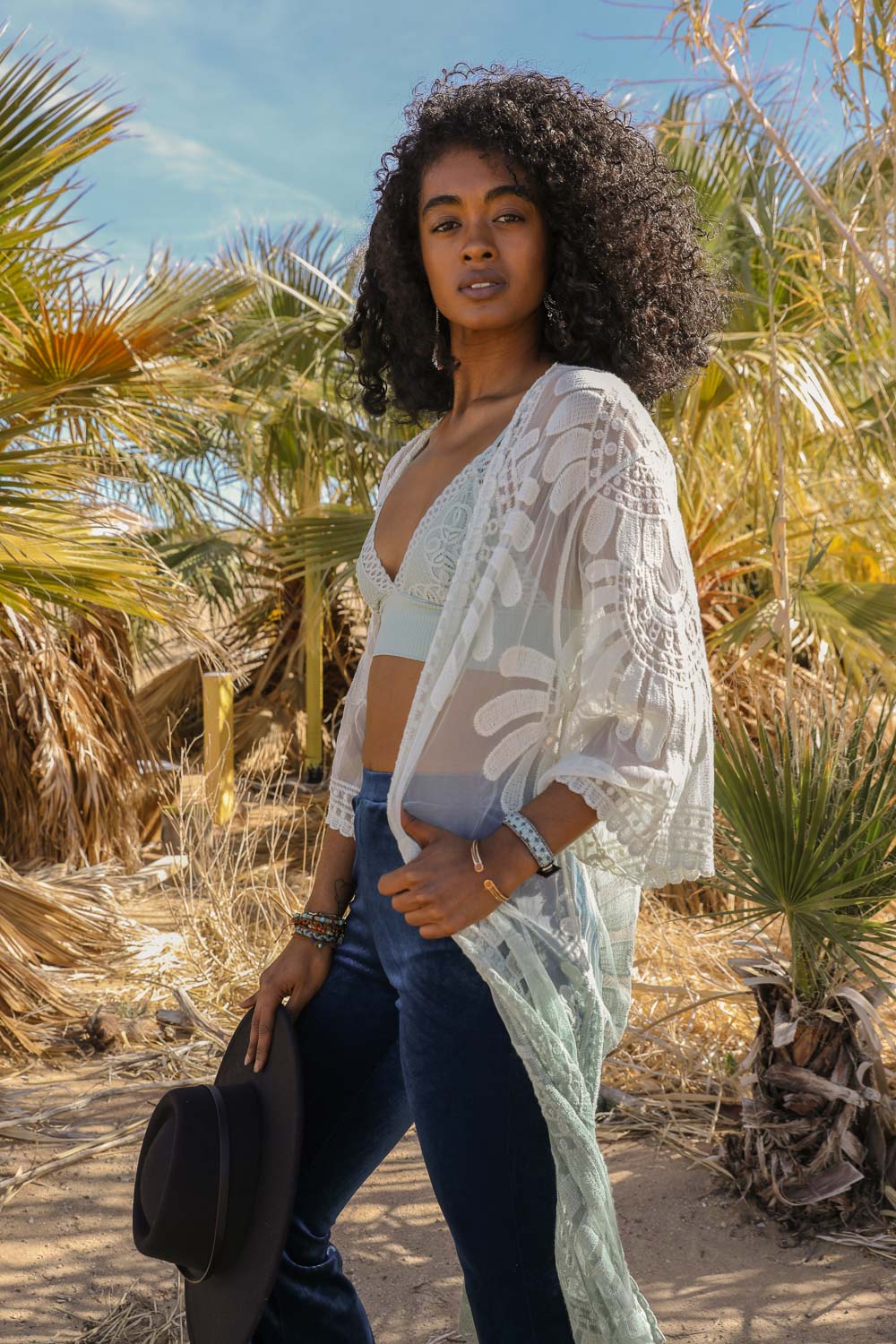 Ombre Bohemian Lace Kimono-Soul Flow Apparel