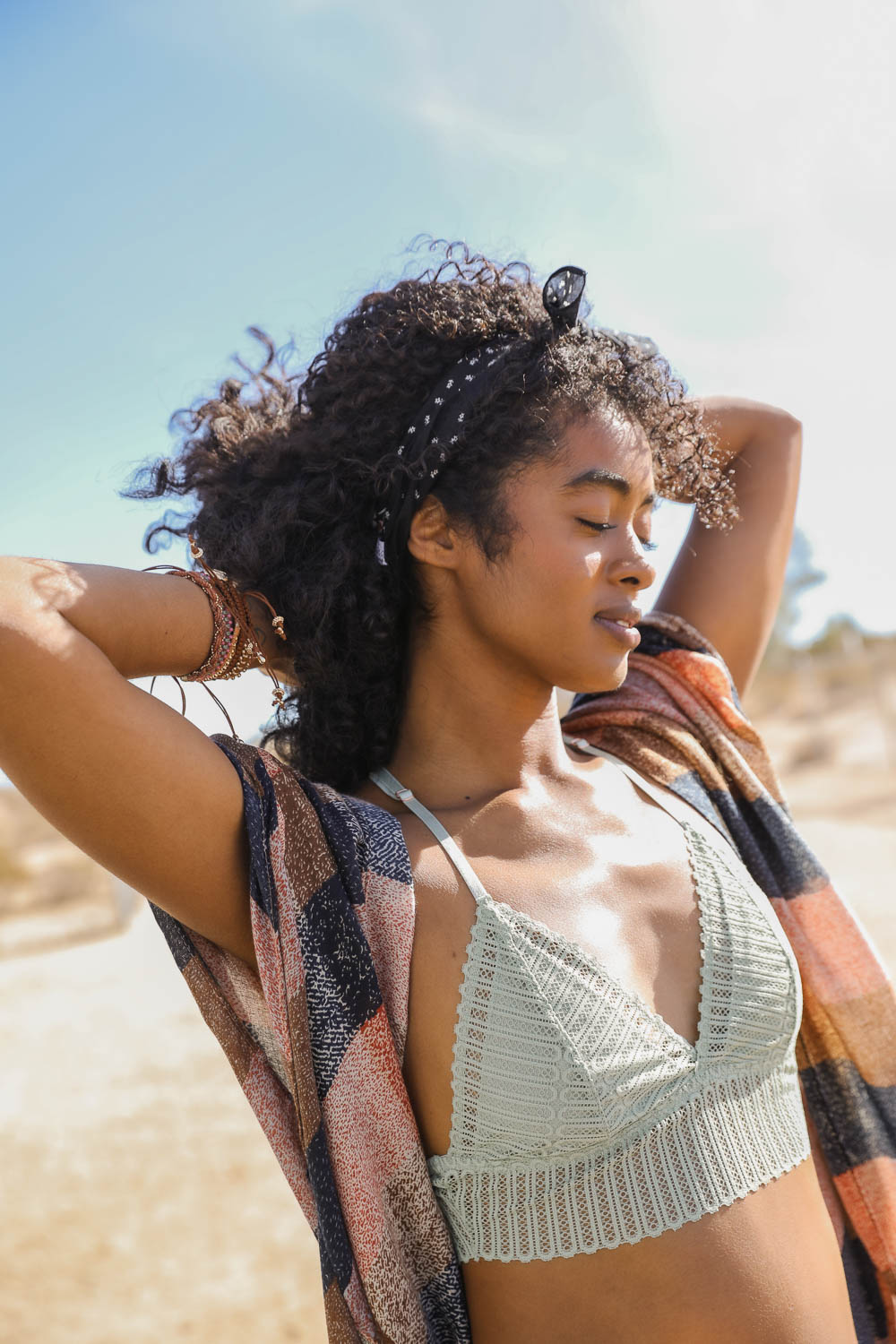 Lace Boho Racerback Bralette-Soul Flow Apparel