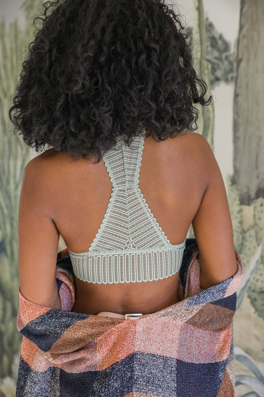 Lace Boho Racerback Bralette-Soul Flow Apparel