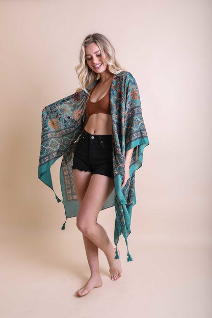 Moroccan Touch Tapestry Kimono-Soul Flow Apparel