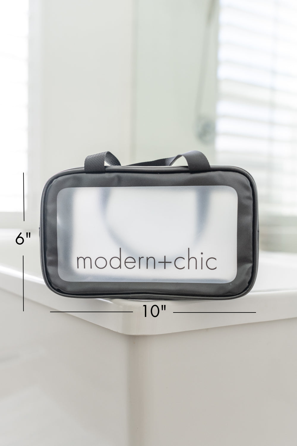 Rhode 6-Piece Clear Cosmetic Bag Set