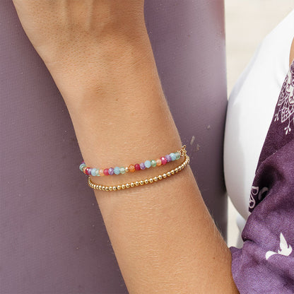 Lucky Charm 3mm Metal Accent Bracelet