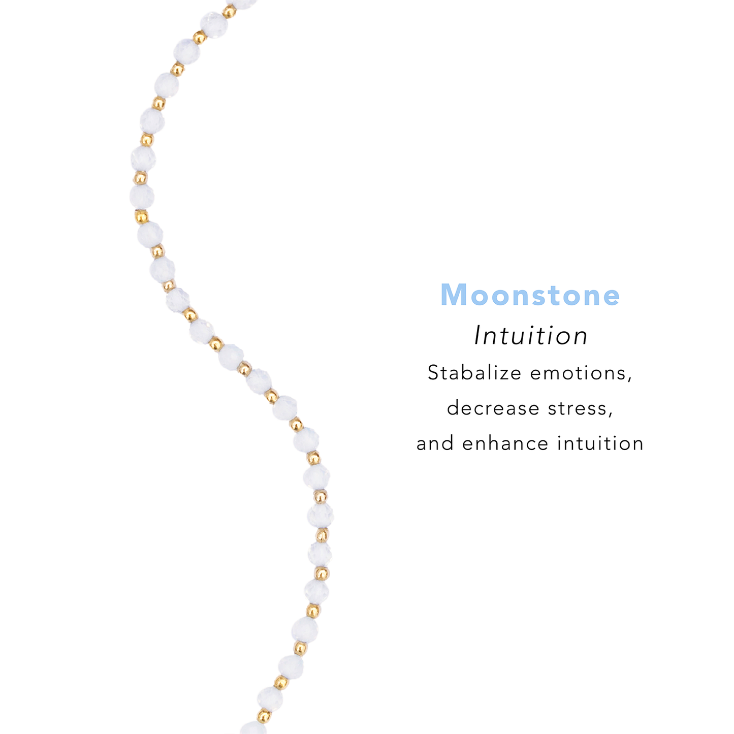 Gold Moon Dancer 3mm Healing Necklace
