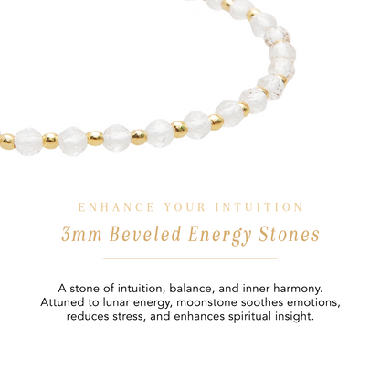 Gold Moon Dancer 3mm Healing Necklace