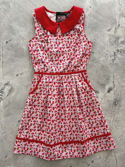 Berry Cherry Collared Dress - Medium only, 1 left!