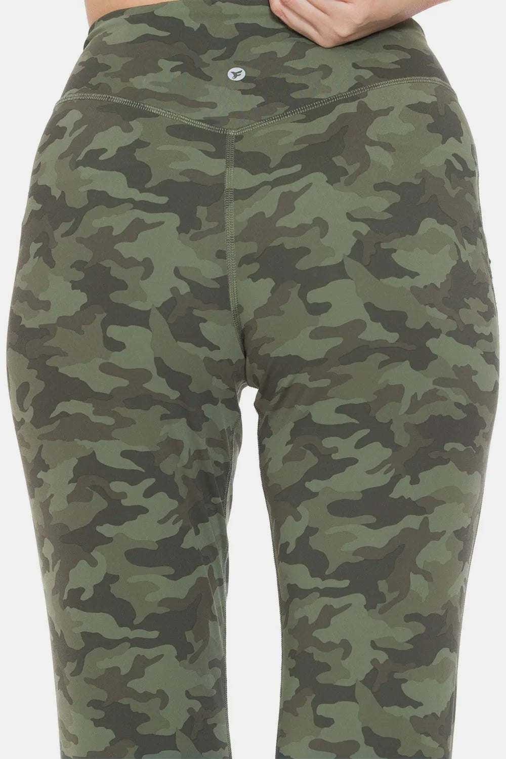 Trendsi camouflage high waist leggings in green shades for comfortable activewear