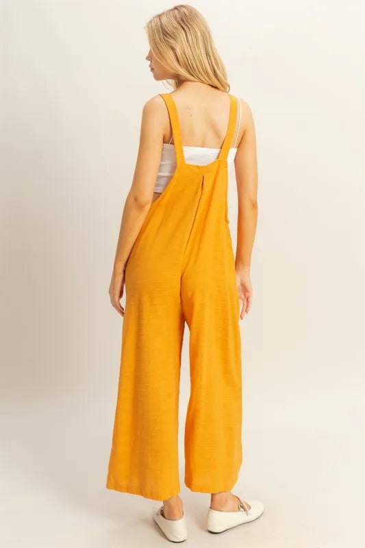 HYFVE Textured Wide Leg Overall-Soul Flow Apparel