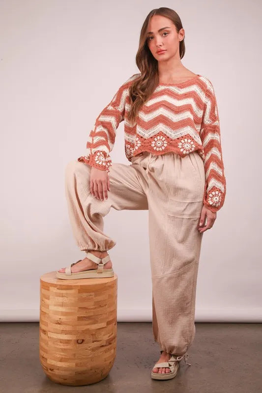 VERY J Wide Leg Gauze Solid Pants-Soul Flow Apparel