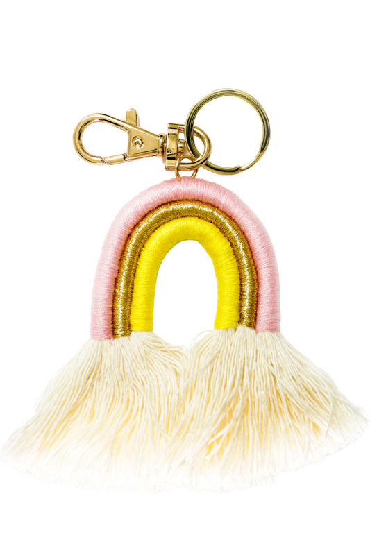 Ozzie Rainbow Tassel Keychain
