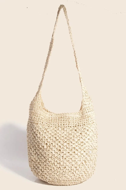 Fame Intricate Braided Hobo Shoulder Bag-Soul Flow Apparel