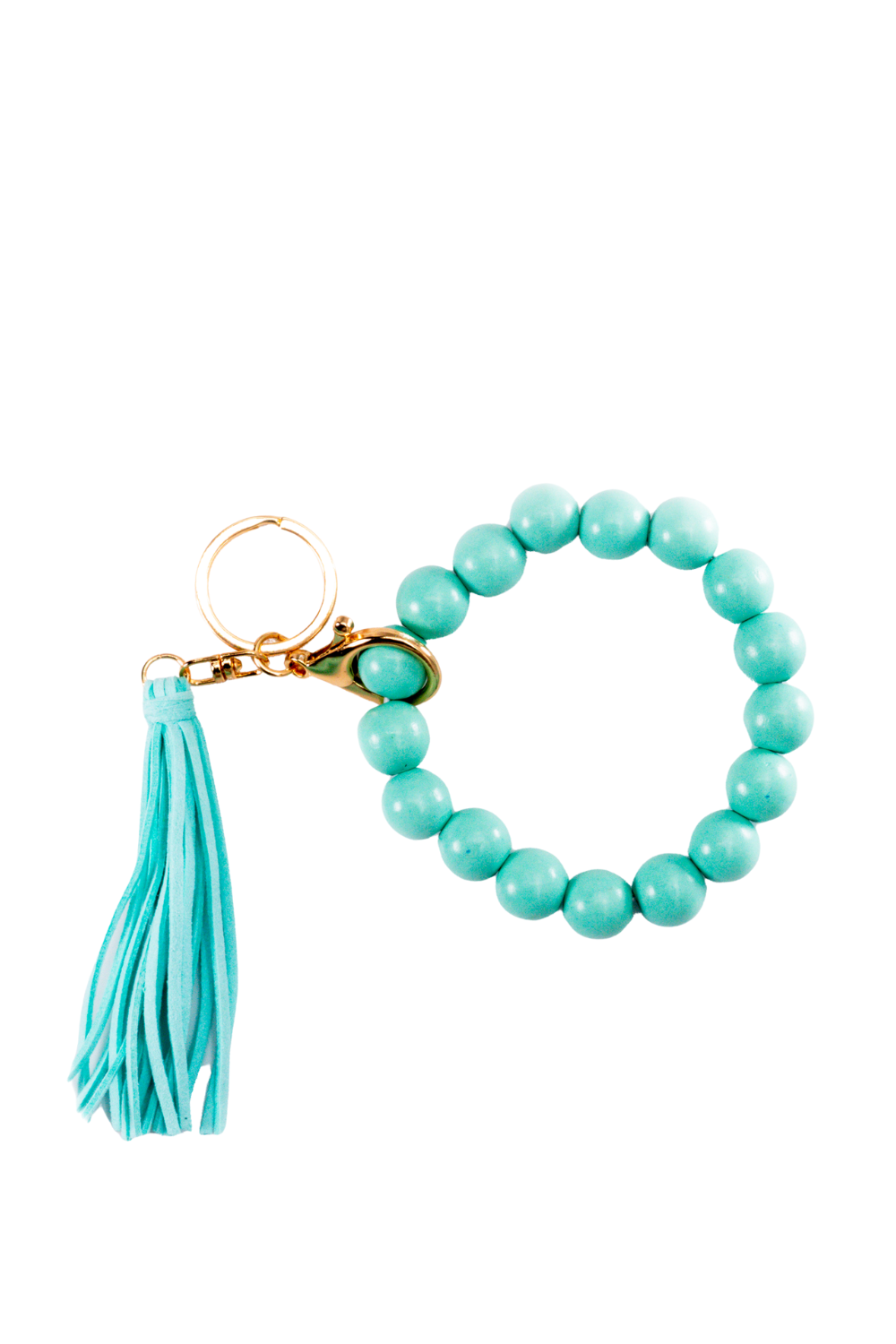Sage Wooden Keychain Bracelet